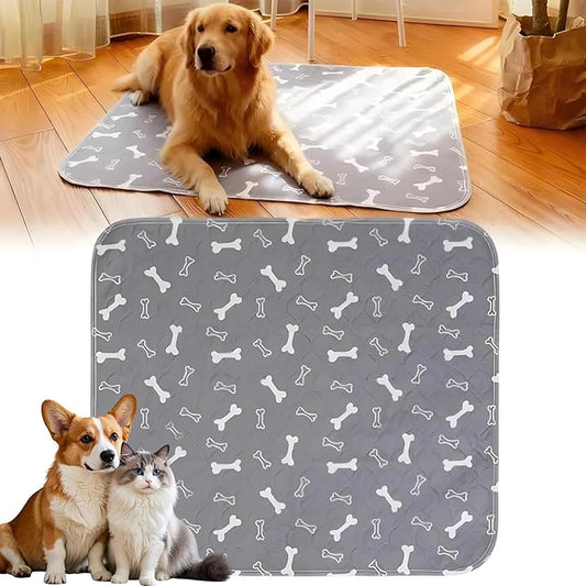 Puppy Pads with pheromones, Elite Pads for Cats, Washable Puppy Pads for Dogs and Cats, Leak-Proof & Anti-Slip Pet Training Pad for Home & Travel(Grey, XL: 35.4" × 31.5")