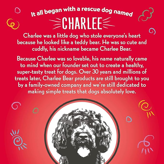 Charlee Bear Dog Training Treats for Small, Medium & Large Breeds, Crunchy Low Calorie Grain Free Dog Treats, USA Made, Chicken, Pumpkin & Apple, 2 Pack, 8oz Each