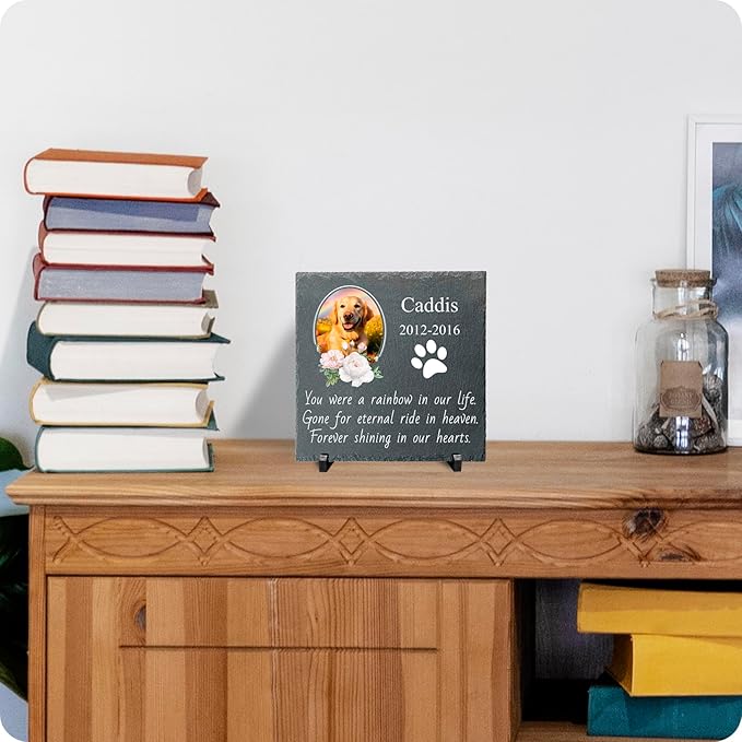 Memorial Gifts for Loss of Dog Custom Dog Memorial Stone, Pet Memorial Gifts, Pet Memorial Stones, Cemetery Decorations for Graves, Cat Memorial Gifts
