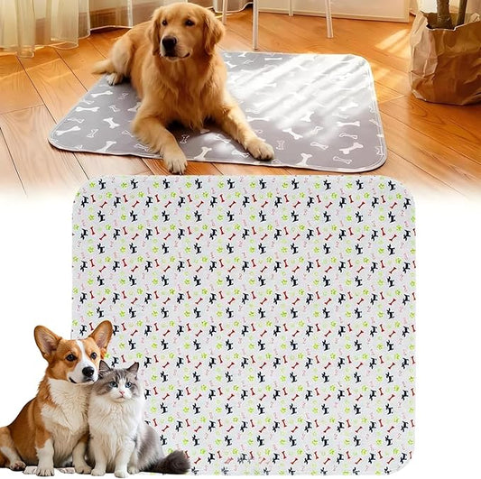 Puppy Pads with pheromones, Elite Pads for Cats, Washable Puppy Pads for Dogs and Cats, Leak-Proof & Anti-Slip Pet Training Pad for Home & Travel(White, XL: 35.4" × 31.5")