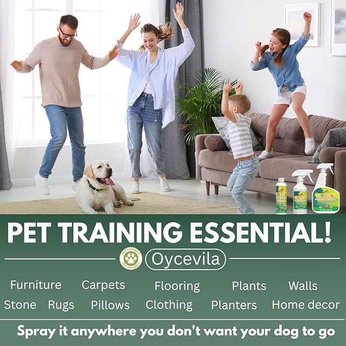 8oz No Pee Here Spray - Dog Urine Marking Deterrent for Indoor & Outdoor Use - Potty Training Solution - Pee Spray for Dogs - Potty Training Solution - Prevents Indoor Marking
