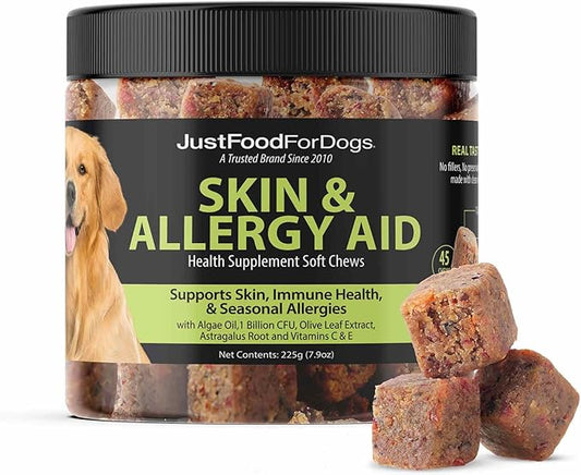 Just Food for Dogs Hip and Joint Supplement for Dogs, Human Grade Glucosamine Chondroitin Dog Supplements, Multivitamin Soft Chews, Omega 3 Oil, Superfood Blend, Plant Based Dog Vitamins - 45 Count 3