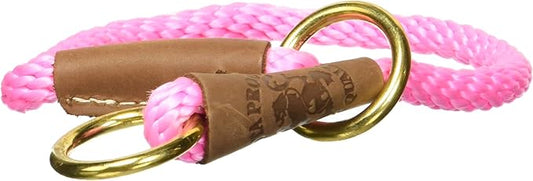 Mendota Pet Command Slip Collar - Dog Training Collar - Made in The USA - Pink - 16 in