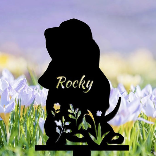 Personalized Dog Memorial Stake, Dog Grave Marker, in Memorial of Dog, Dog Loss Gift, Dog Name Sign Pet Sympathy Gift