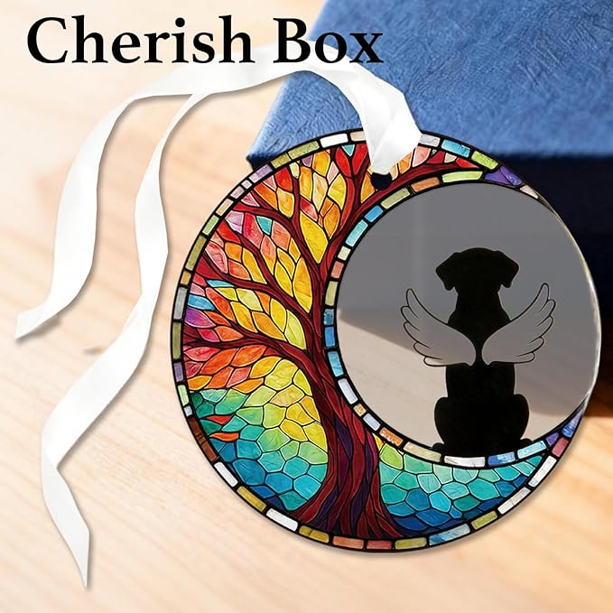 Dog Memorial Gift for Loss of Dog, Pet Sympathy Gift Ornament, Rainbow Bridge Dog Keepsake, Pet Remembrance Gift for Dog Lover, Bereavement Gift, Loss of Pet Memorial Ornament