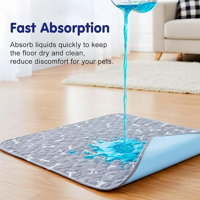 Puppy Pads with pheromones, Elite Pads for Cats, Washable Puppy Pads for Dogs and Cats, Leak-Proof & Anti-Slip Pet Training Pad for Home & Travel(Red, L: 35.4" × 31.5")