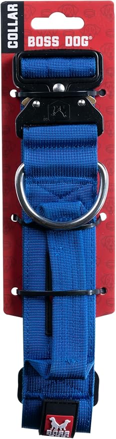 Boss Dog Tactical Collar, Blue, X-Large
