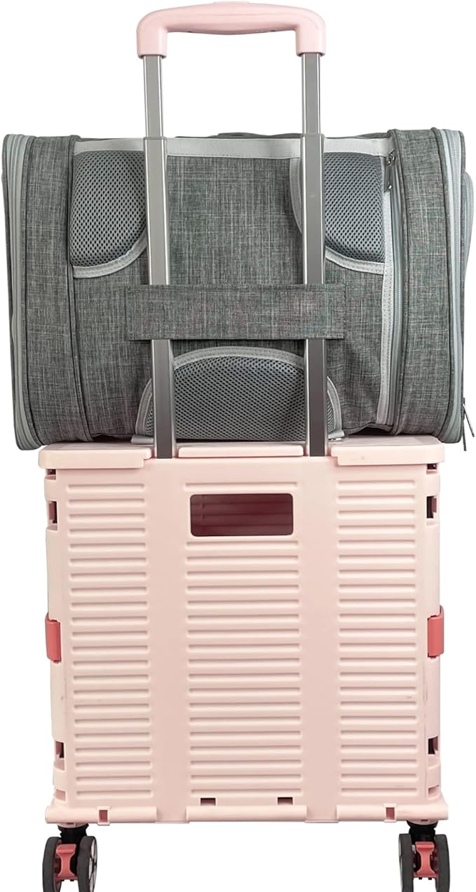 Mr. Peanut's Monterey Series Convertible Backpack Airline Approved Pet Carrier for Small Pets, Please Check Sizing