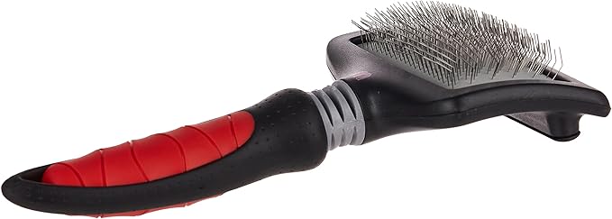 Mikki Dog, Cat, Puppy, Kitten Grooming Hard Pin Slicker Brush -For Knot, Tangles -Med-Lrg Pet-Large,Black
