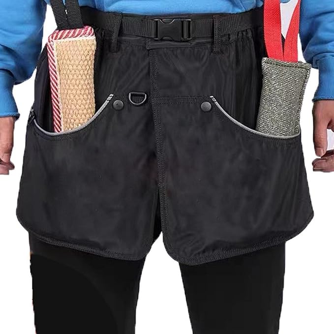 MagiDeal Multi Functional Dog Handler Training Pants Dog Trainer Apron for Small Medium Large Dogs, Black L 92CM
