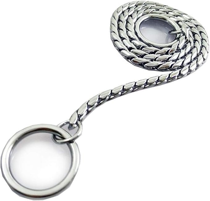 Dog P Snake Chain Chrome Plated Metal Dog Training Choke/Collar-Fully Guaranteed Against Rust Tarnish or Breakage-Recommended for Professional Training (Sliver, 5mm * 26")