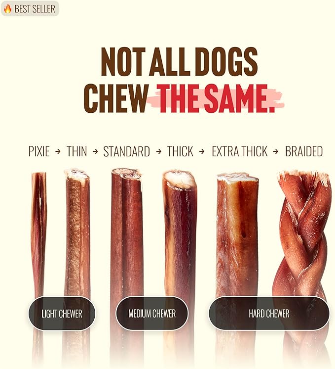 Natural Farm Odor-Free Curly Bully Sticks (10-12 Inch, 5 Pack), Fully Digestible, 100% Beef Pizzle Chews, More Engagement & Fun, Grass-Fed, Non-GMO, Fully Digestible - Best for Small & Medium Chewers