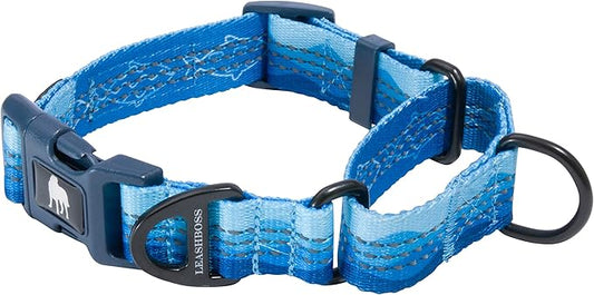 Leash Boss Martingale Collar for Dogs | Reflective Nylon Dog Collar for Large Dogs, Medium and Small Dogs | No Pull Pet Training Collar | Quick Release Buckle, Adjustable Pet Collar