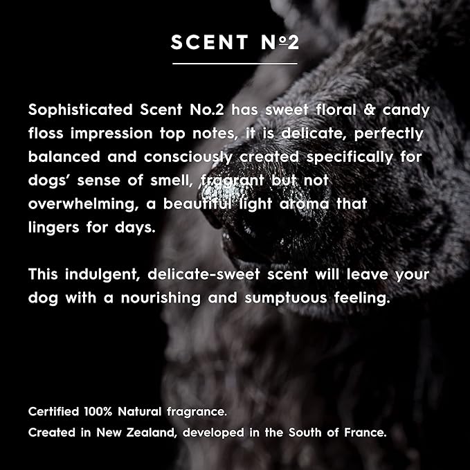 smith&burton Nourishing Dog Cologne, Calming Grooming Spray, Gentle Leave-In Coat Care, With Argan, Kelp, Rosehip, Manuka Honey & More, Plant-Based, Scent No. 2, 4.2 fl oz