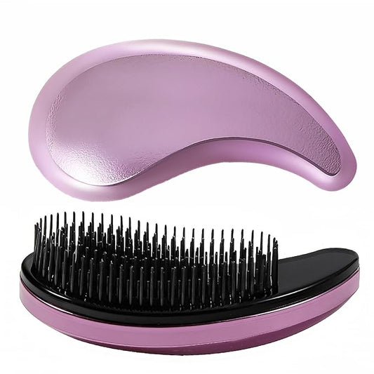 Puppy Brush, Soft Dog Brush for Grooming, Puppy Hair Remover Brush Comb, Grooming Tool for Poodles,Teddy, Yorkies, Maltese, Shih Tzu, Chihuahua, Rose Purple