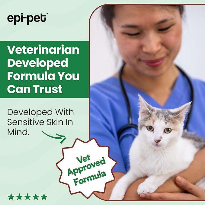 Epi-Pet Veterinary Formulated Dog Hot Spot and Dog Itch Spray, Pet Skin Treatment Spray for Allergies, Deshedding and Redness, Use it as Skin and Coat Conditioner (16 Fl Oz (Pack of 1), Cedar)