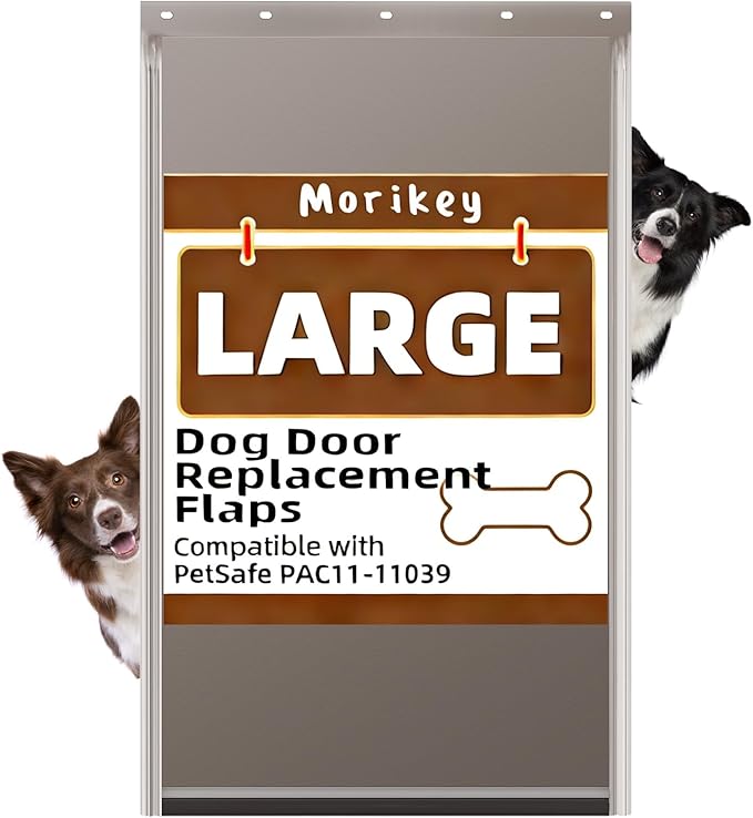 Large Dog Door Replacement Flap with Screws, Compatible with PAC11-11039, Measures 10 1/8" X 16 7/8", Cat Pet Door Replacement Flap, Weather Resistant and Easy to Install