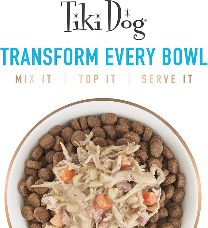 Tiki Dog Petites Whole Foods Wet Dog Food, Chicken, 3 oz. Cup (4 Count)