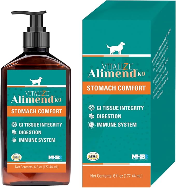 Vitalize Alimend K9 - Dog Upset Stomach Relief for Nausea, Vomiting & Diarrhea - 6 Oz