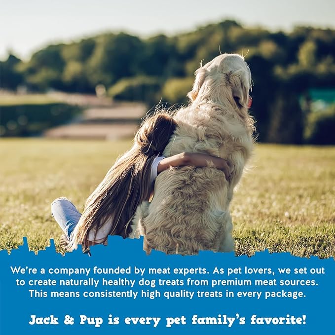 Jack&Pup Beef Gullet Bites (1 LB) Gullet Jerky for Small, Medium Dogs, Single Ingredient Beef Esophagus Dog Treats for Puppies