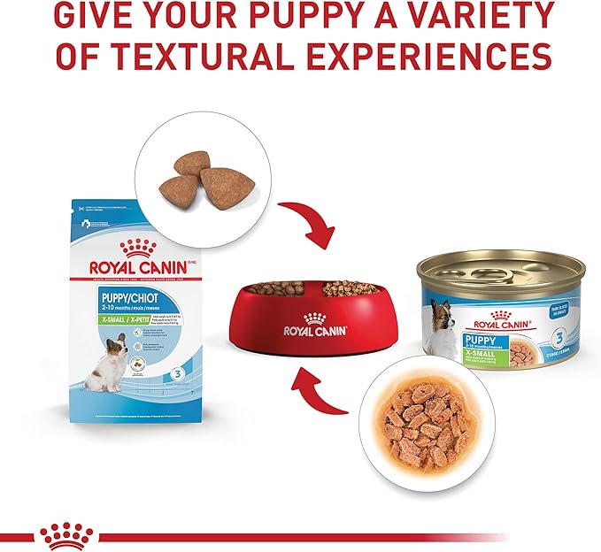Royal Canin Size Health Nutrition X-Small Puppy Thin Slices in Gravy Dog Food, 3 oz (Pack of 24)