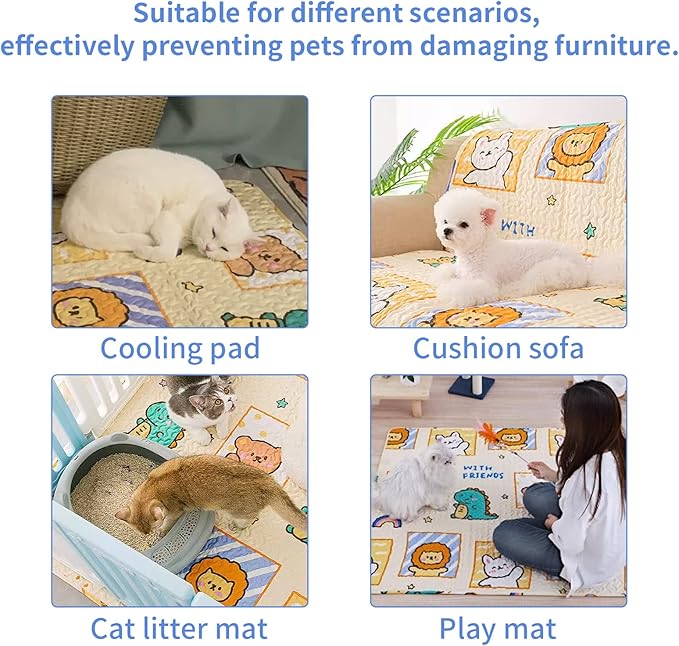 Dog Playpen Mat 72"x72" Crate Mat Puppy Pads,Anti-Slip Bottom[PLAYPEN NOT Included!!] Reusable Pet Training Pad,Large Pet Pee Pad,Leak-Proof Pet Pad for Dog Bed Mat,Super Absorbing Whelping Urine Pad