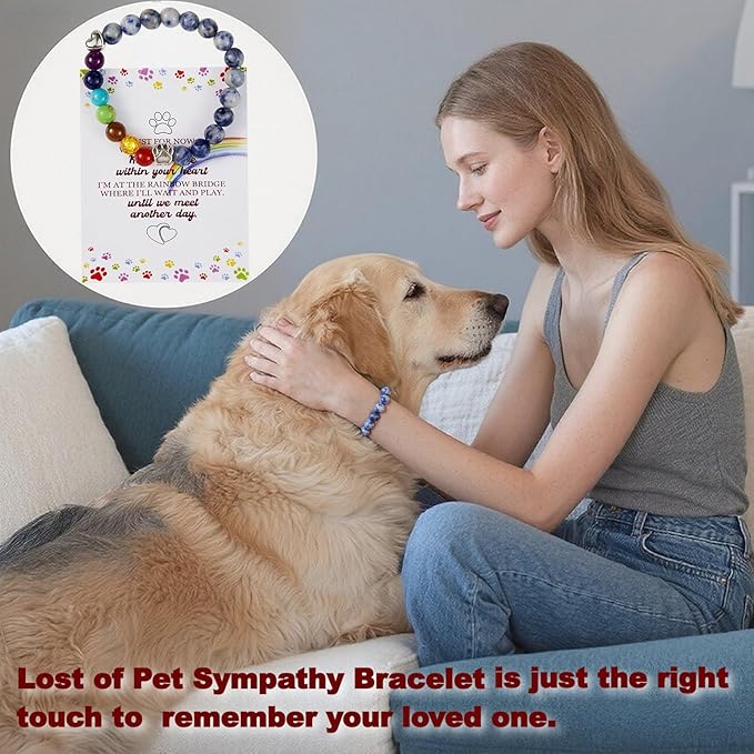 Pet Urns for Dog or Cat Ashes Sets Pet Cremation Urns Medium Wooden Keepsake Memory Box with Photo Frame with Black Flannel Lining Rainbow Bridge Keepsake Loss Pet Memorial Remembrance Gift