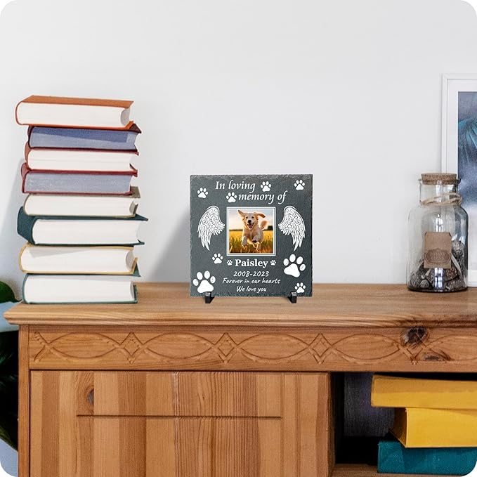 Memorial Gifts for Loss of Dog Custom Dog Memorial Stone, Pet Memorial Gifts, Pet Memorial Stones, Cemetery Decorations for Graves, Cat Memorial Gifts