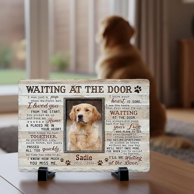 Dog Memorial Gifts for Loss of Dog, Personalized Dog Memorial Stone, Pet Memorial Gifts, Pet Loss Gifts, Pet Memorial Stones, Cemetery Decorations for Grave, Cat Memorial Gifts, Gifts for Cat Lovers