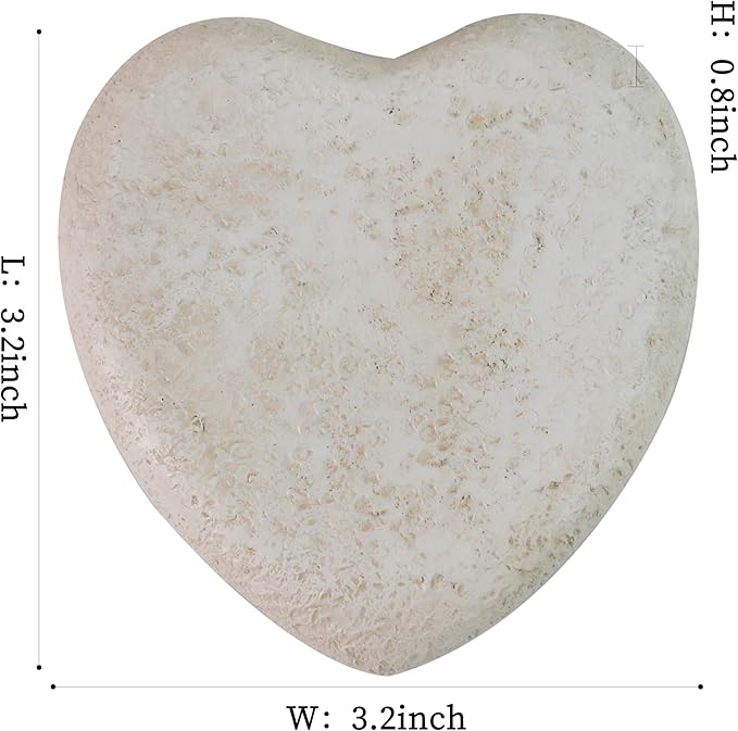 Personalized Pet Memorial Garden Stone for Cat Or Dog ，Small Heart Shaped Pet Grave Marker，Customizable Pet's Name and Paw Print.