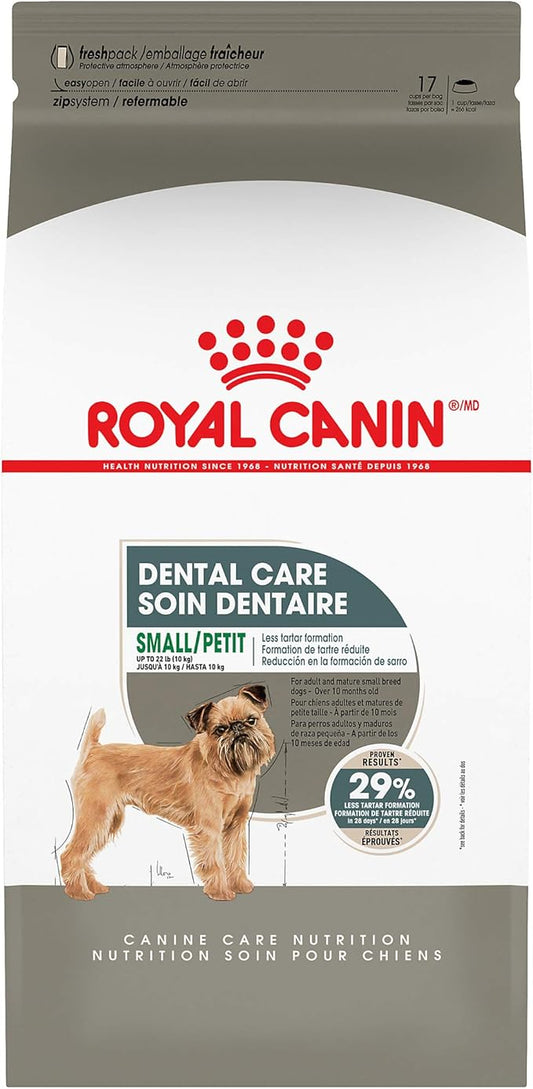 Royal Canin Canine Care Nutrition Small Dental Care Adult Dry Dog Food, 17 lb Bag