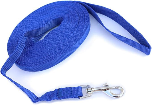 Dog Leash Puppy Obedience Recall Training Agility Lead 15ft, Great for Play, Camping, or Backyard