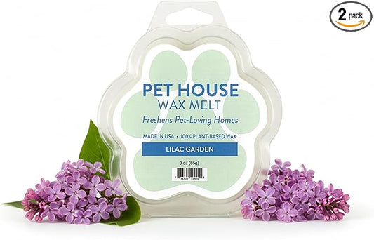Pet House Lilac Garden Summer Scented Wax Melts - Long-Lasting Plant Based/Soy Wax Melts for Pet Odor Pack of 2