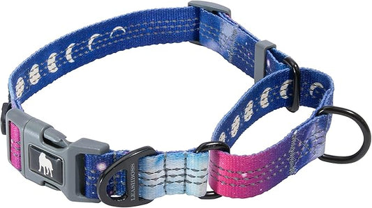 Leash Boss Martingale Collar for Dogs | Reflective Nylon Dog Collar for Large Dogs, Medium and Small Dogs | No Pull Pet Training Collar | Quick Release Buckle, Adjustable Pet Collar