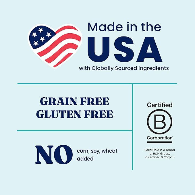 Solid Gold Chicken Dry Puppy Food - W/Real Chicken & Potato - Grain Free & Gluten Free Puppy Dog Food w/Probiotics for Gut Health & Digestion - Healthy Kibble for Puppies - Nutrientboost™ - 22 LB