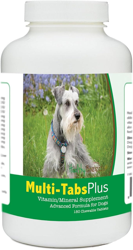 Healthy Breeds Miniature Schnauzer Multi-Tabs Plus Chewable Tablets 180 Count
