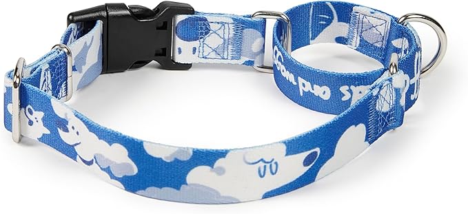 Hyhug Design Pattern Martingale Collar for Dogs Escape - Proof| No Pull Durable for Outdoor Use, Ideal for Training & Daily Walks Dog Collar for Large Dogs (Cloud Dog, Large)