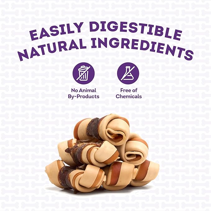 IncrediChews Bone w/Duck Meat Wrap Dog Chew Treats - 6 Count/2 Pack