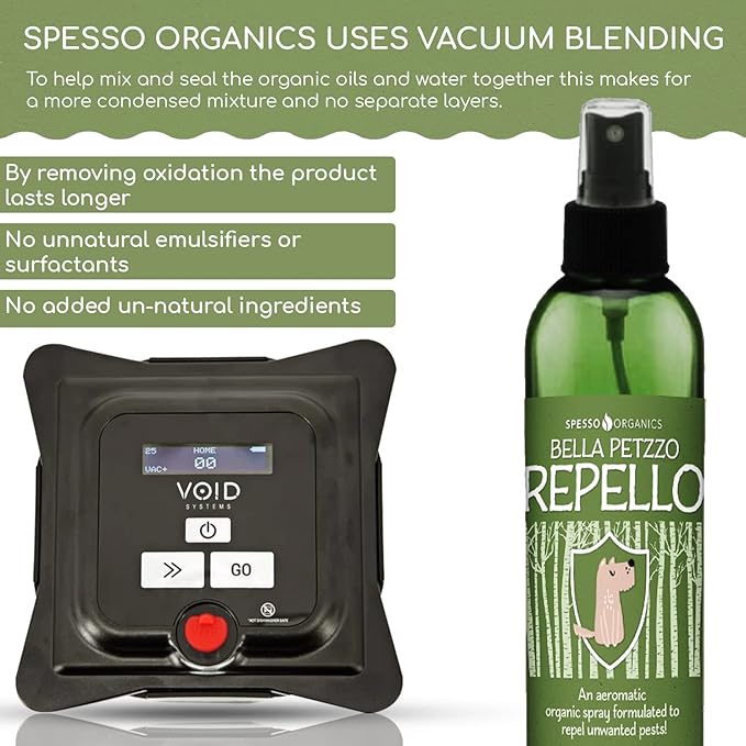 Repello Flea and Tick Spray for Dogs - Gentle & Effective Against Mosquitoes, Ticks, and Fleas - Made with Pure Organic Essential Oils