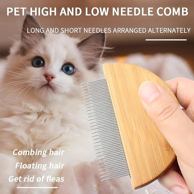 Detailer Comb For Removing Tear Stains Dog Tear Stain Remover For Small Dogs Dog Eye Comb Flea And Tick Prevention For Dogs Pet Hair Removal Tool Pet Facial Cleansing