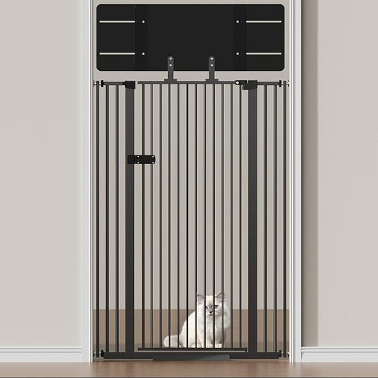 Snagle Paw Extra Tall Cat Gate with Acrylic Top Panel，30-40.6" Wide Adjustable Pet Gates, Pressure Mounted, No-Drill Easy Install,Tall Cat Gate for Doorways,Stairs,Kitchen 77"