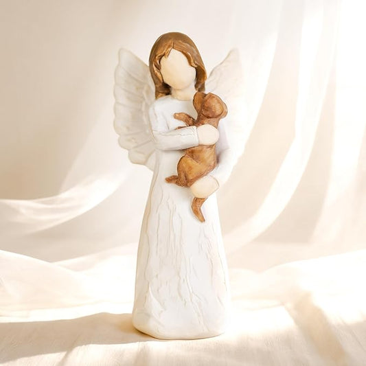 Guardian Dog Angel Figurines,Pet Memorial Sympathy Gifts for Loss of Gogs,Indoor Memorial Ornament, Dog Gifts for Women