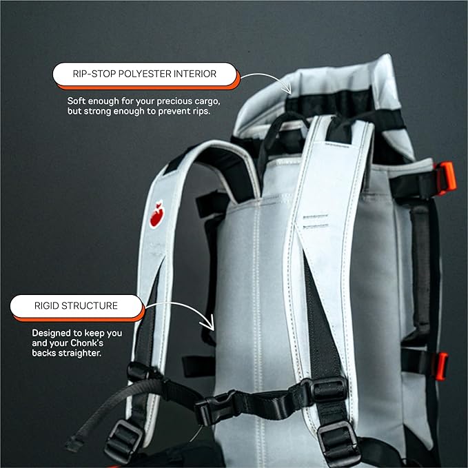 Maxine One Dog Backpack Carrier for Medium Dogs by Little Chonk | Adjustable & Ergonomic Front Facing Dog Carrier Backpack | Built to be Safer | Pet Backpack Carrier Featured in Wired Magazine - Black