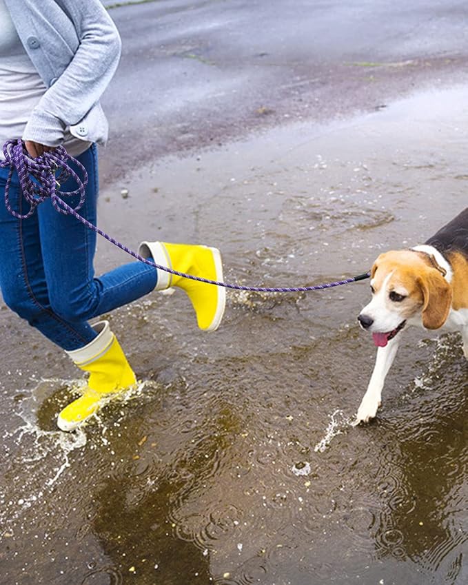 Long Rope Leash for Dog Training 16FT 30FT 50FT 100FT, Reflective Threads Check Cord Recall Training Agility Dog Lead for Large Medium Small Dogs, Dog Tie-out cable for Playing, Camping, or Backyard