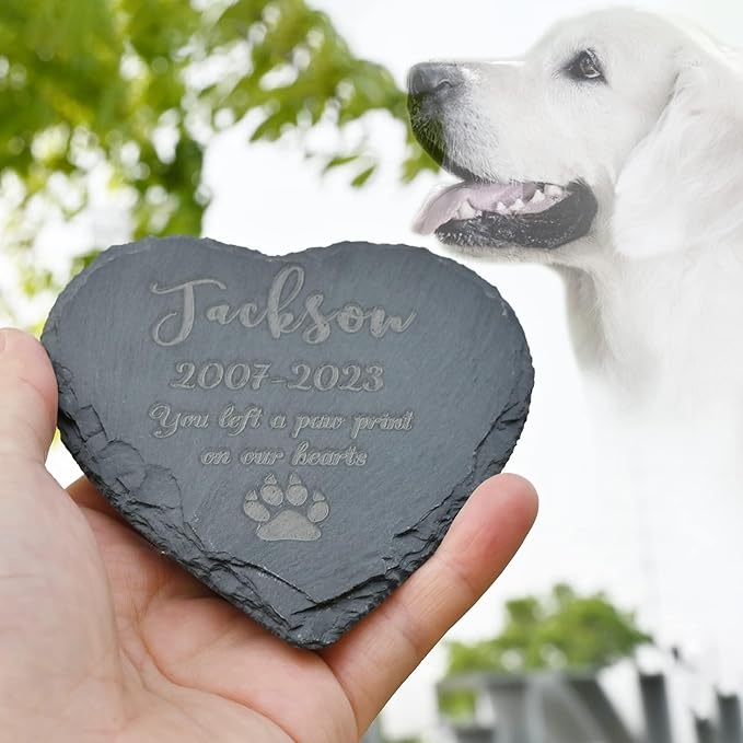 Pet Memorial Gifts, Personalized Memorial Stone for Pet, Sympathy Gift for Loss of Dog, Pet Loss Gifts, Dog Remembrance Gift, Bereavement Gifts for Loss of Pet, in Memory of Pet Gifts