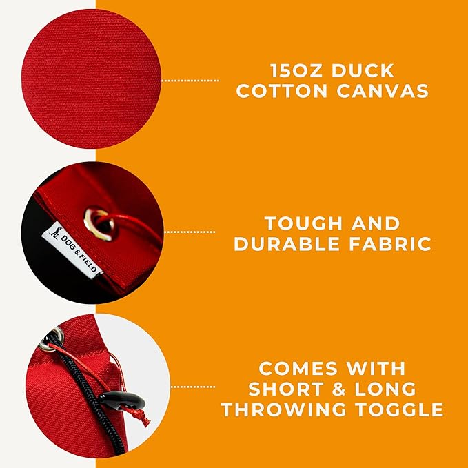 Dog & Field Puppy Training Dummies. 3.5oz Canvas Training Dummy for Hunting Dogs & Puppy Training. Dog Retriever Training Dummy, Dog Training Bumper, Hunting Dog Accessories, Water Float Dummy