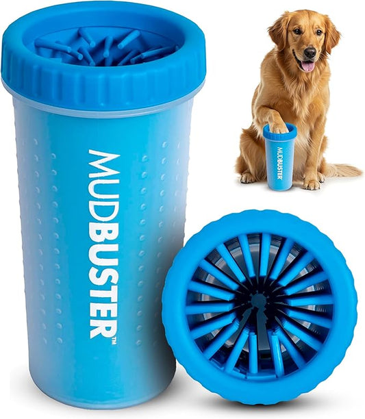 Dexas MudBuster Large Portable Pro Blue Paw Cleaner for Dogs - Premium Quality Pet Supplies and Accessories