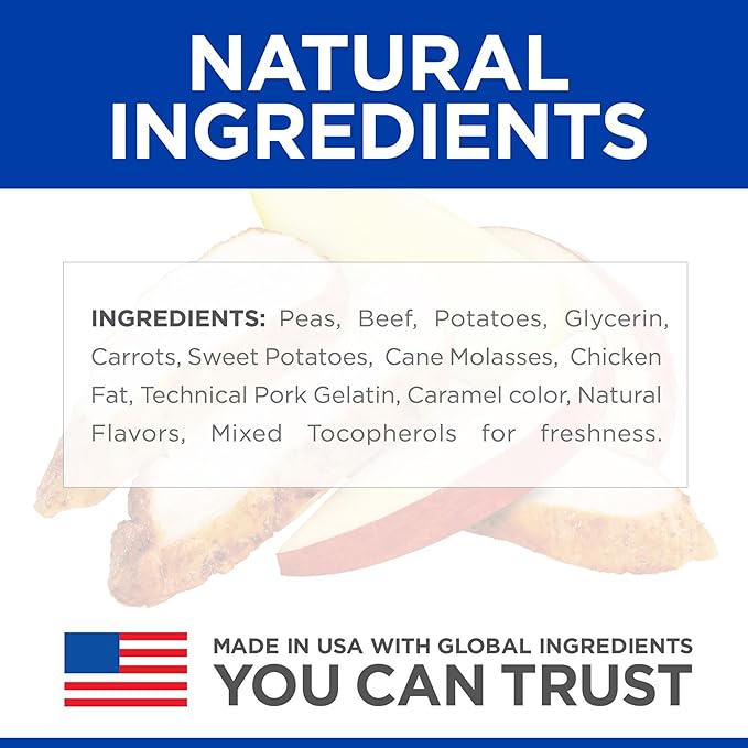 Hill's Grain Free Soft Baked Naturals, All Life Stages, Great Taste, Dog Treats, Beef & Sweet Potato, 8 oz Bag