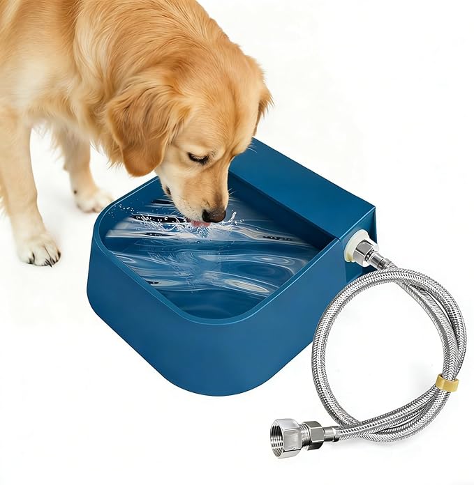 Enjoying Automatic Dog Water Dispenser 2L Outdoor/Indoor Pet Waterer Feeder Self Filling Water Float Valve Livestock Waterer for Dog Cat Chicken