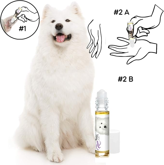 The Blissful Dog Samoyed Relax Roll-ON Aromatherapy for Dogs - Anxiety Relief for Dogs
